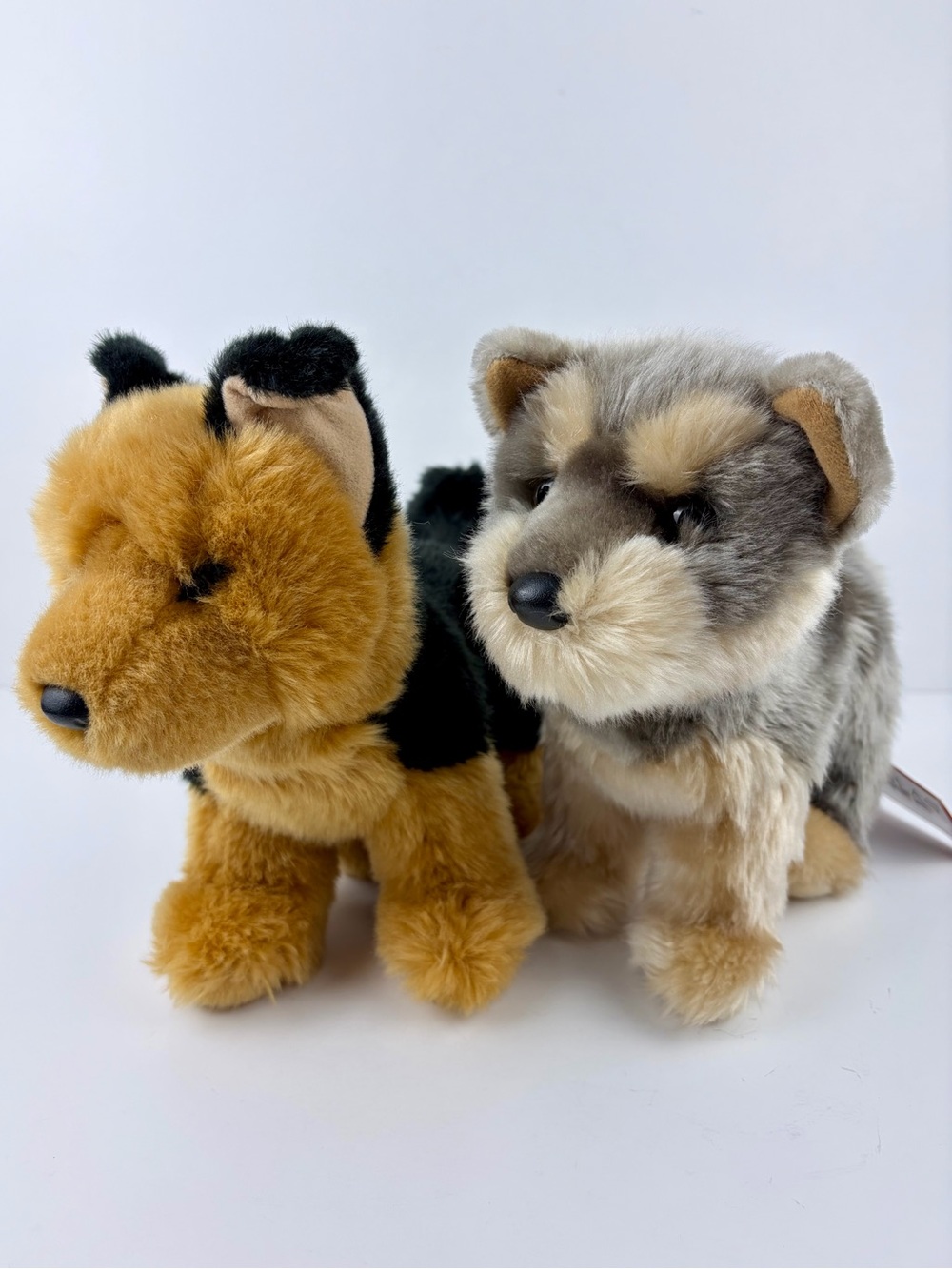 Douglas Cuddle Toys Dogs Lot of 2 German Shepherd Rhea Yorkie Terrier Puddin 10"